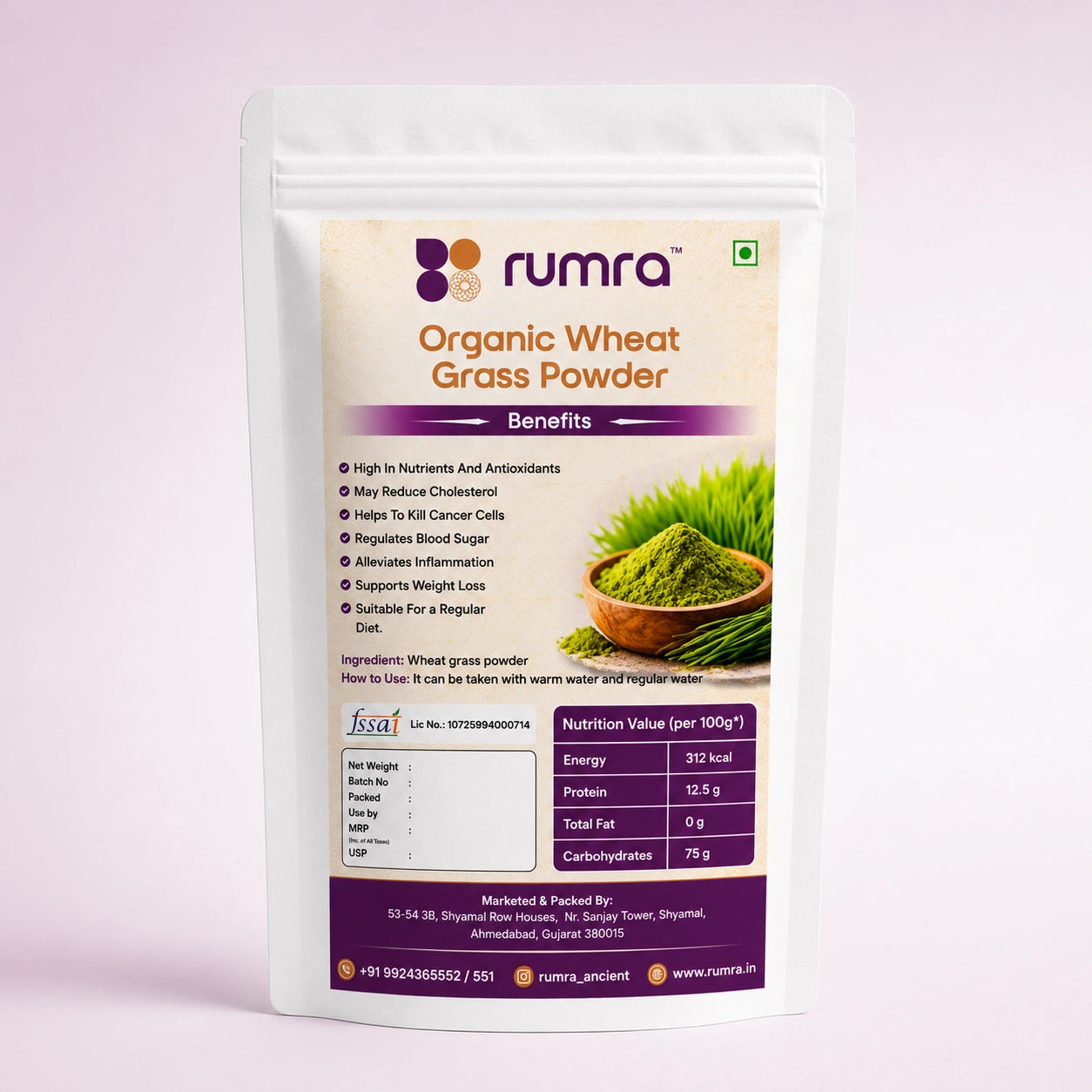 Organic Wheatgrass Powder
