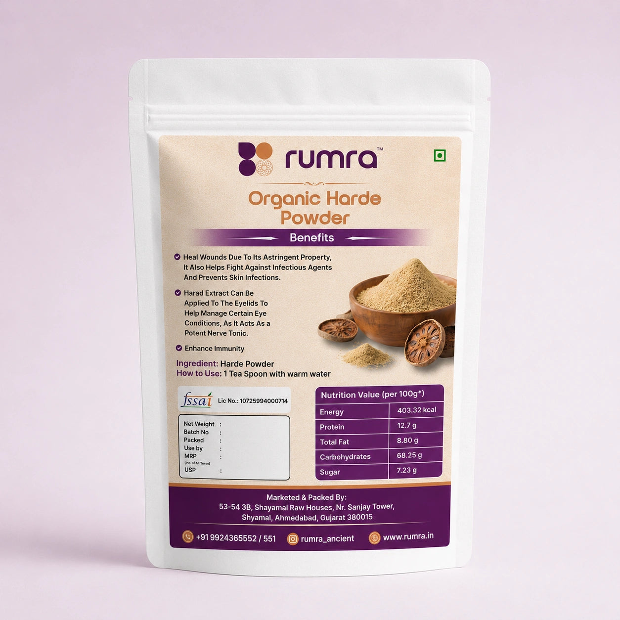 Organic Harde Powder