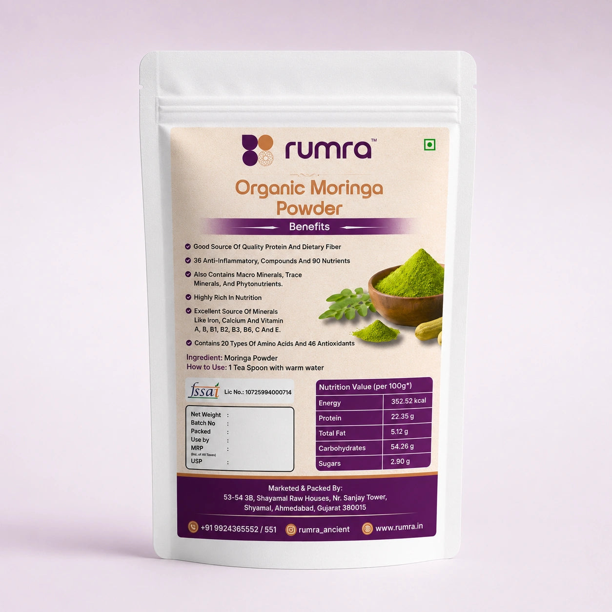 Organic Moringa Powder