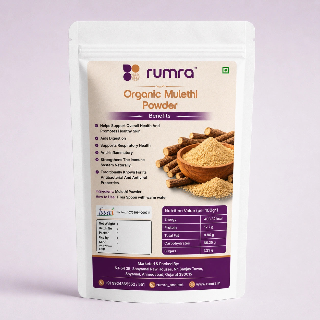 Organic Mulethi Powder